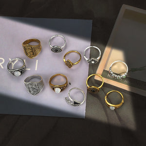 Docona Folha Ring Set