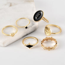 DIEZI 6pcs/set Bohemian Black Eyes Heart