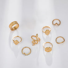 Golden Egypt Ring Set