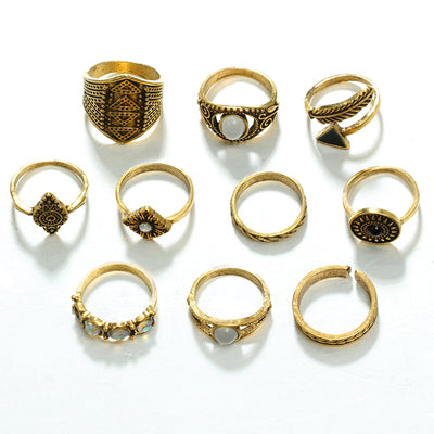 Docona Folha Ring Set