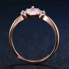 Cut Cat's Paw Rose Gold Resizable Rings